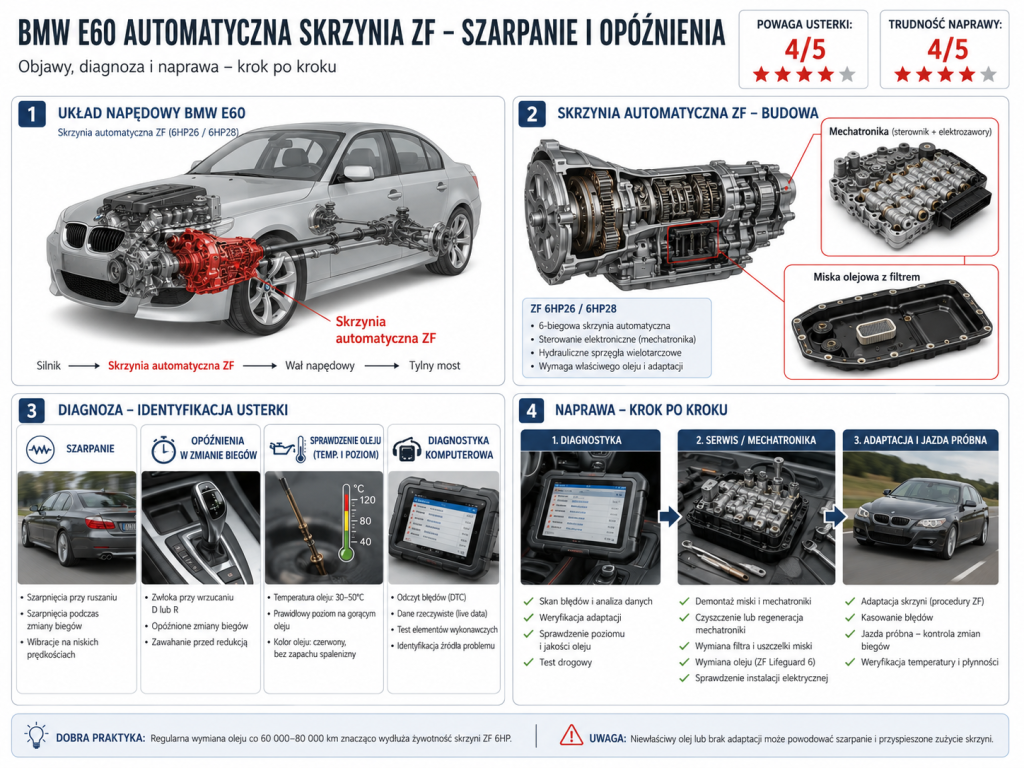 Bmw E60 Automat Zf Szarpanie Opoznienia