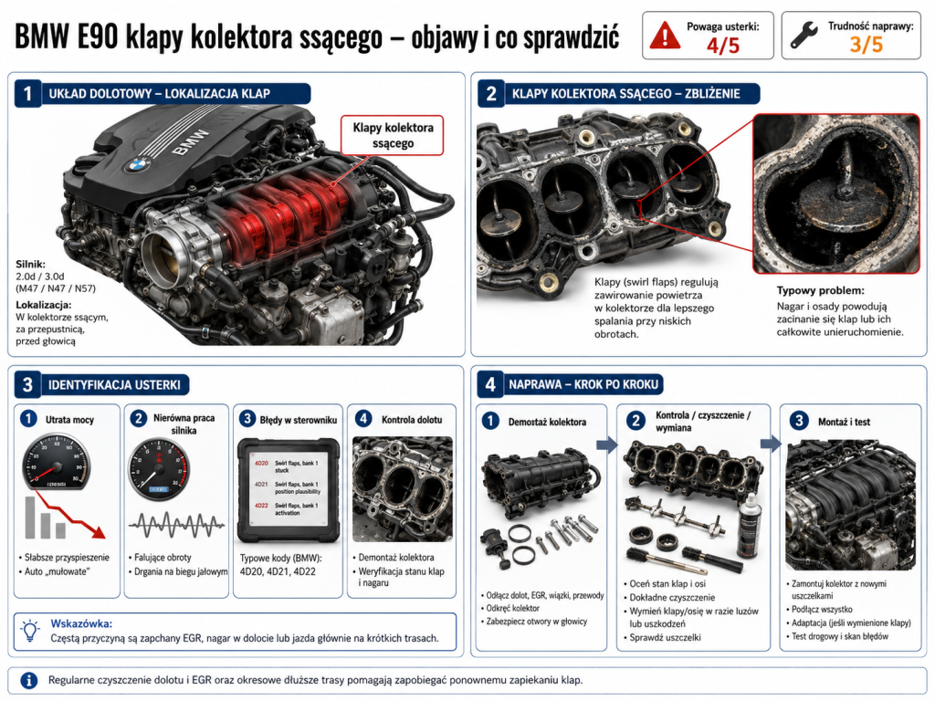 Bmw E90 Klapy Kolektora Ssacego Objawy