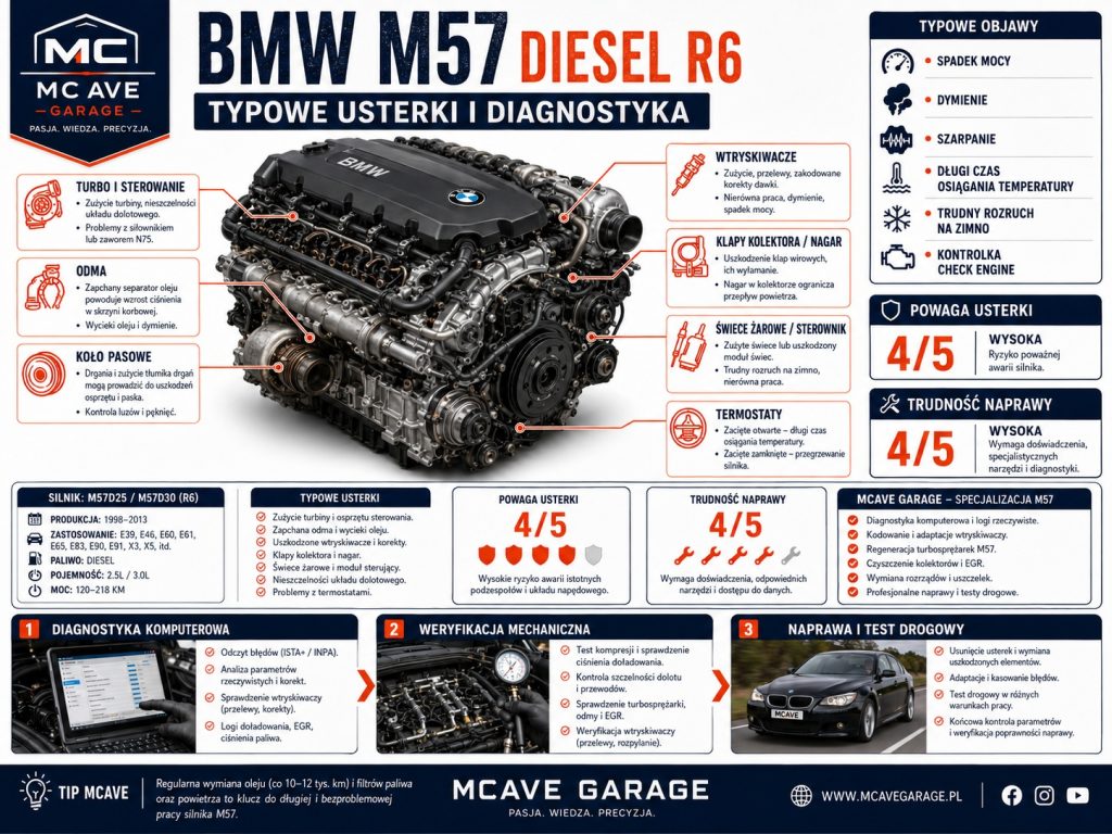 Bmw M57 Swiece Zarowe Bledy Sterownika i Rozruch Zima
