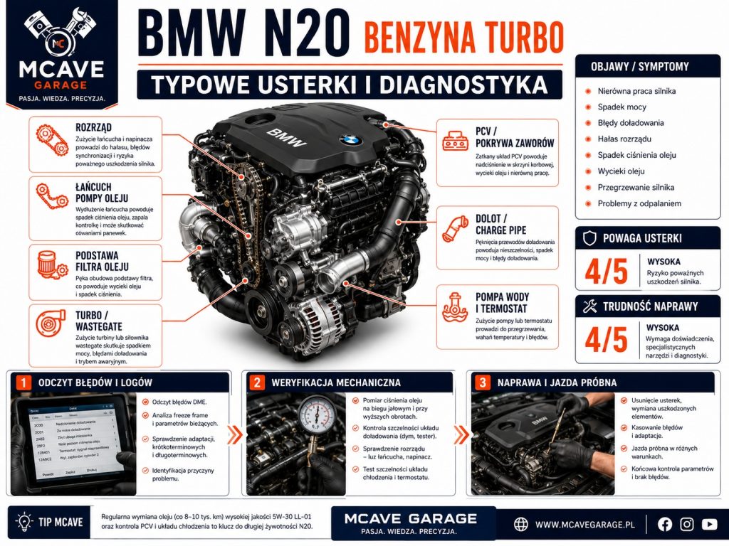 Bmw N20 Pompa Wody i Termostat Przegrzewanie Silnika Turbo