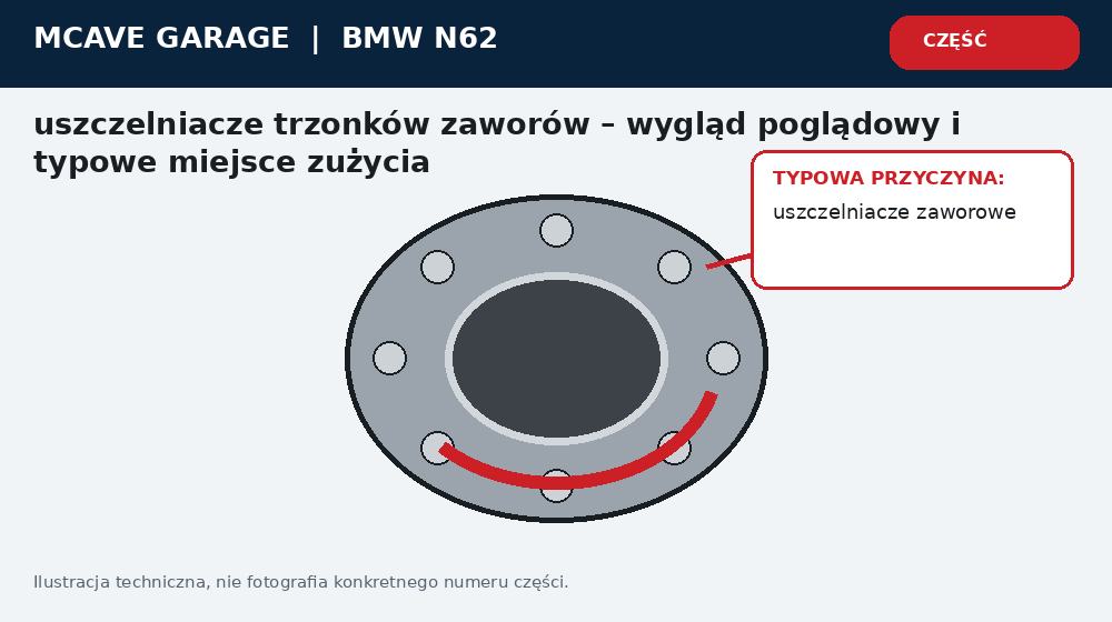 Bmw N62 Uszczelniacze Zaworowe Niebieski Dym i Zuzycie Oleju
