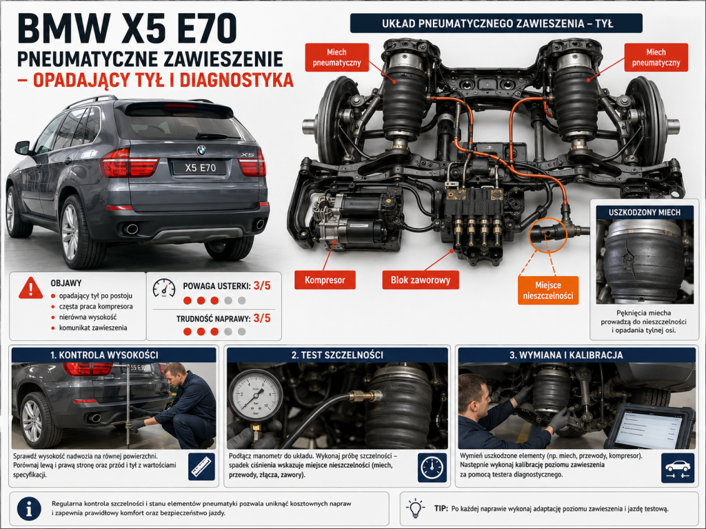 Bmw X5 E70 Pneumatyczne Zawieszenie Opada